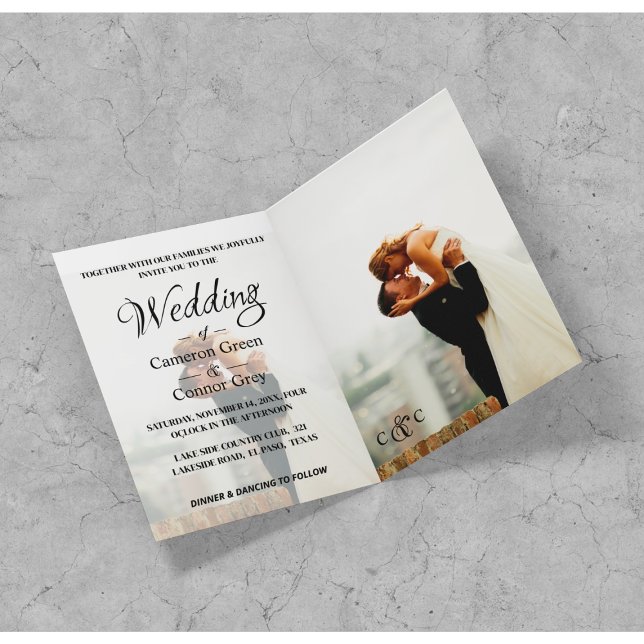 Elegant Photo Wedding Invitation (Creator Uploaded)