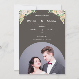 Elegant Photo Wedding Invitation Template