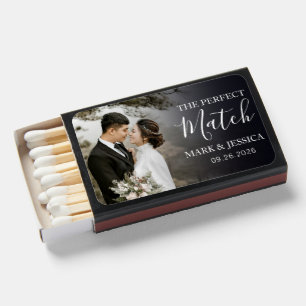 Elegant Photo Wedding Match Boxes