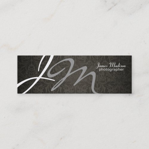 Elegant Photography Damask Business Card
