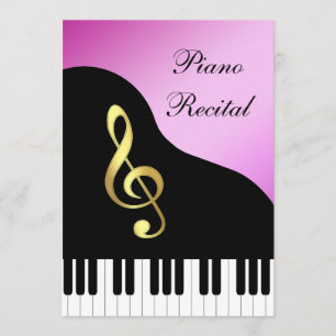 Elegant Piano Invitation