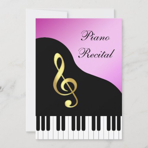 Elegant Piano Invitation