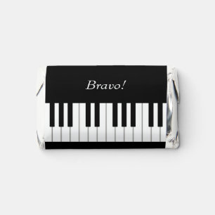 Elegant Piano Keyboard Custom Name & Message Hershey's Miniatures