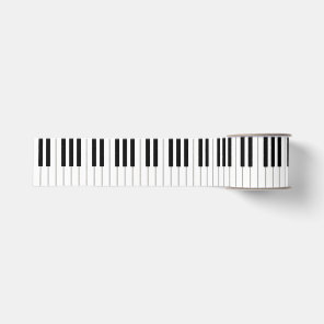 Elegant Piano Keyboard Musical Occasion Grosgrain Ribbon