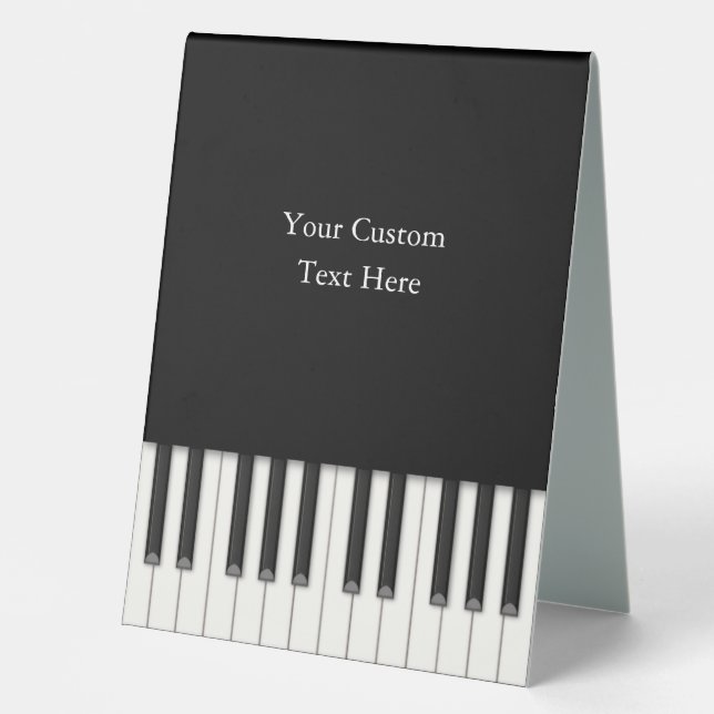 Elegant Piano Keys Custom 5x7 Sign (Front)
