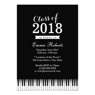 Music Themed Graduation Invitations 5