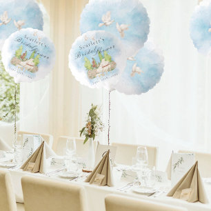 Elegant Piano Violin doves flowers Bridal Shower Balloon