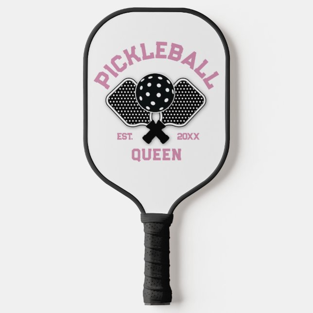 Elegant Pickleball Monogram Design Paddle (Front)
