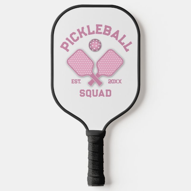Elegant Pickleball Monogram Design Pickleball Paddle (Front)