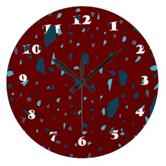 Elegant Pieces Terrazzo Pattern Large Clock