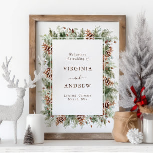 Elegant Pine Welcome Foam Board