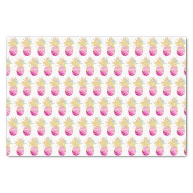 Elegant Pineapple Pattern in Pinks and Gold 