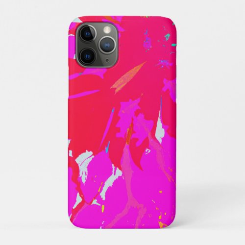 Elegant Pink Abstract Pattern iPhone 11 Pro Case