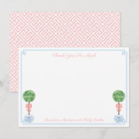 Elegant Pink And Blue Boxwood Baby Shower Picture