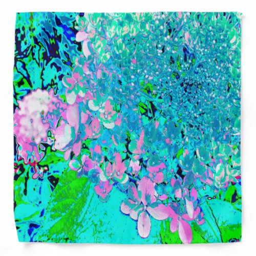 Elegant Pink and Blue Limelight Hydrangea Bandana