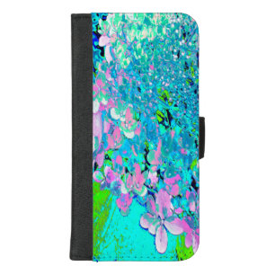 Elegant Pink and Blue Limelight Hydrangea iPhone 8/7 Plus Wallet Case