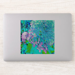 Elegant Pink and Blue Limelight Hydrangea Sticker