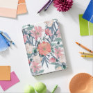 Elegant Pink and Blue Watercolor Floral Design iPad Pro Cover Elegant Pink and Blue Watercolor Floral Design iPad Pro Cover