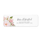 Elegant Pink and Blush Floral Return Address