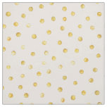 Elegant Pink And Gold Foil Confetti Dots Pattern Fabric