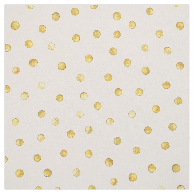 Elegant Pink And Gold Foil Confetti Dots Pattern Fabric (Swatch)