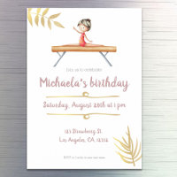 Elegant pink and gold gymnastics themed