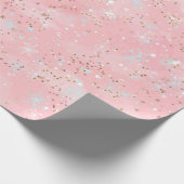 Elegant Pink and Gold Wrapping Paper (Corner)
