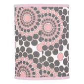 Elegant Pink and Gray Lamp Shade (Back)