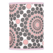 Elegant Pink and Gray Lamp Shade (Front)