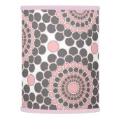 Elegant Pink and Gray Lamp Shade (Left)