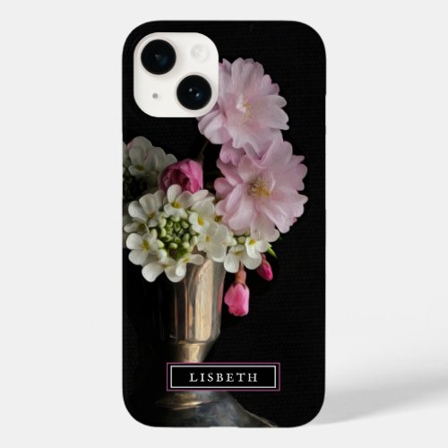 Elegant Pink and White Floral  iPhone Case
