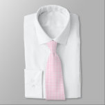 Elegant Pink and White Gingham Pattern  Neck Tie<br><div class="desc">Elevate your style with the Elegant Pink and White Gingham Pattern Neck Tie. Featuring a timeless gingham design in soft pink and crisp white, this tie adds a touch of sophistication to both casual and formal attire. Whether you're dressing up for a wedding, business meeting, or special event, its classic...</div>