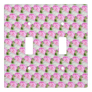 Elegant pink and white peony flower pattern