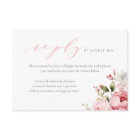 Elegant Pink Baby Girl Baby Shower Meal Selection