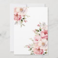 Elegant Pink Baby In Bloom Girl Baby Shower Thank You Card | Zazzle
