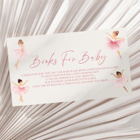 Elegant Pink Ballerina Baby Shower Books For Baby