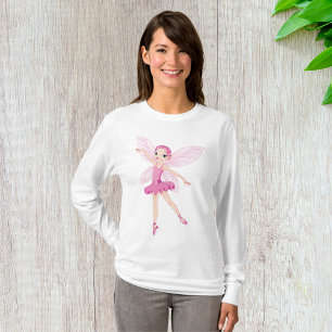 Elegant Pink Ballerina Fairy For Dance Lovers T-Shirt