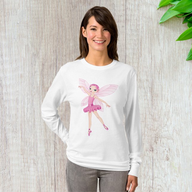 Elegant Pink Ballerina Fairy For Dance Lovers  T-Shirt (Creator Uploaded)