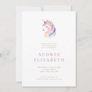 Elegant Pink Ballerina Shoes Girls Birthday Party Invitation