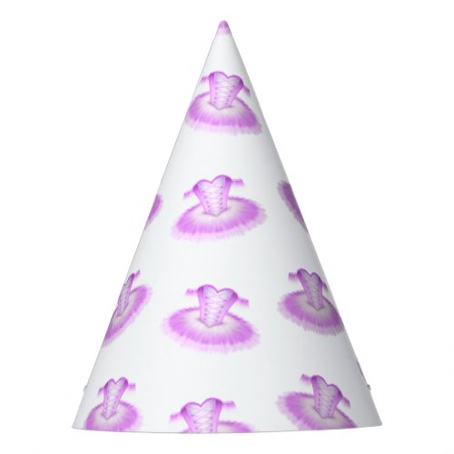 Elegant Pink Ballet Birthday Tutu Watercolour Party Hat