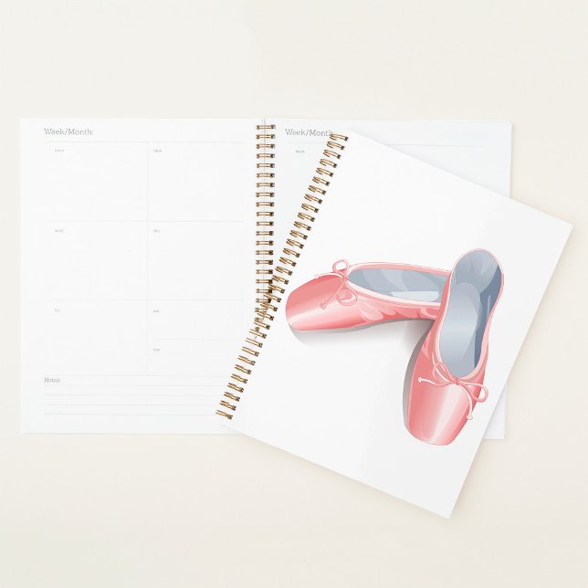 Elegant Pink Ballet Flats Cute Girly Dance Shoes  Planner (Creator Uploaded)