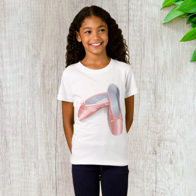 Elegant Pink Ballet Flats Cute Girly Dance Shoes  T-Shirt (Creator Uploaded)