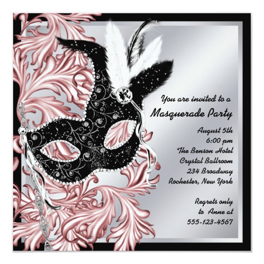 Elegant Masquerade Ball Invitations 9