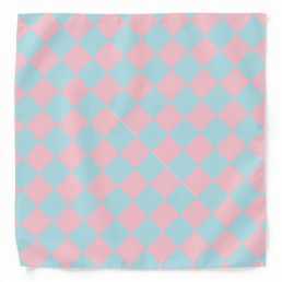 Elegant Pink Blue Pastel Colors Trendy Template Bandana