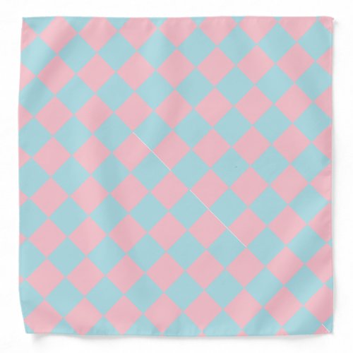 Elegant Pink Blue Pastel Colors Trendy Template Bandana