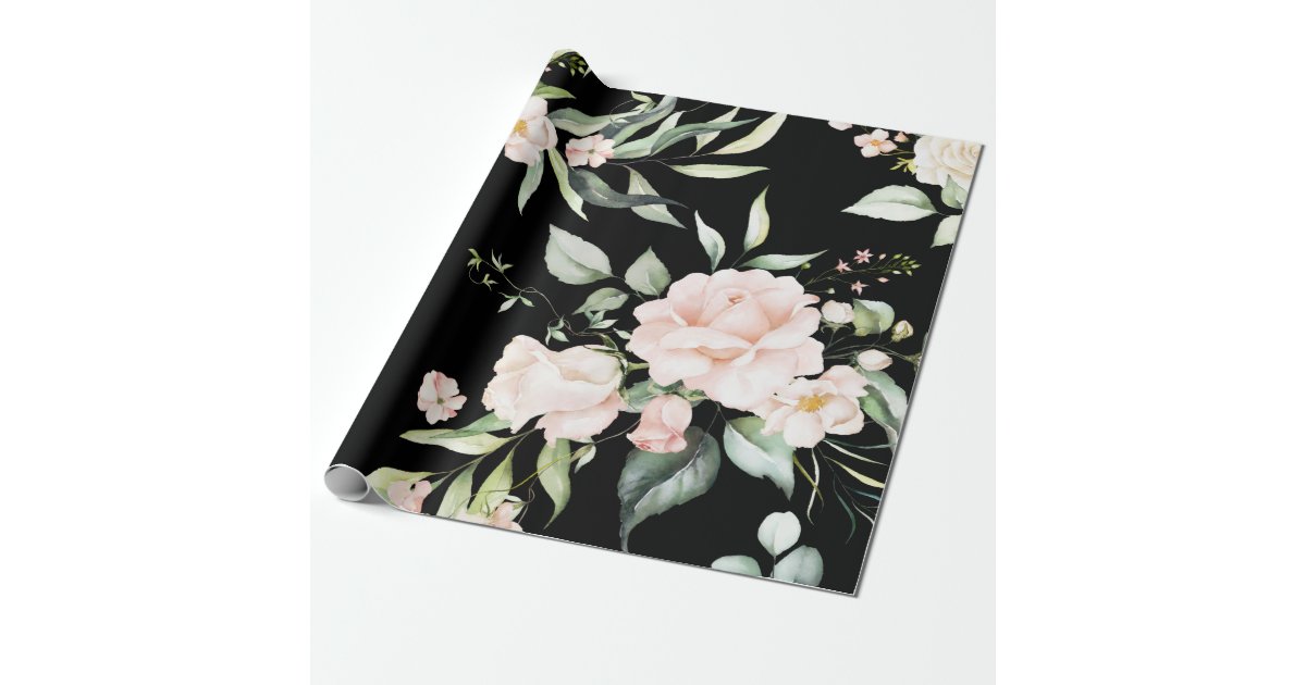 Rustic Stylish Floral Bouquets Wrapping Paper Sheets