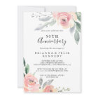 Elegant Pink Blush Floral 50th Wedding Anniversary