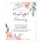 Elegant Pink Blush Floral Unplugged Ceremony Sign