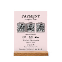 Elegant Pink Blush QR Code Payment