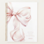 Elegant Pink Bow Planner<br><div class="desc">Elegant Pink Bow Planner</div>